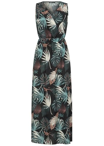 Cloud 5ive Damen Kleid Maxi Dress in Wickeloptik mit Blumen All Over Print von Cloud 5ive