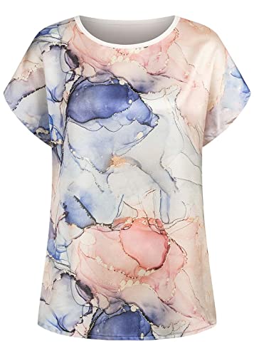 Cloud 5ive Damen T-Shirt mit Abstrused Print rosa von Cloud 5ive