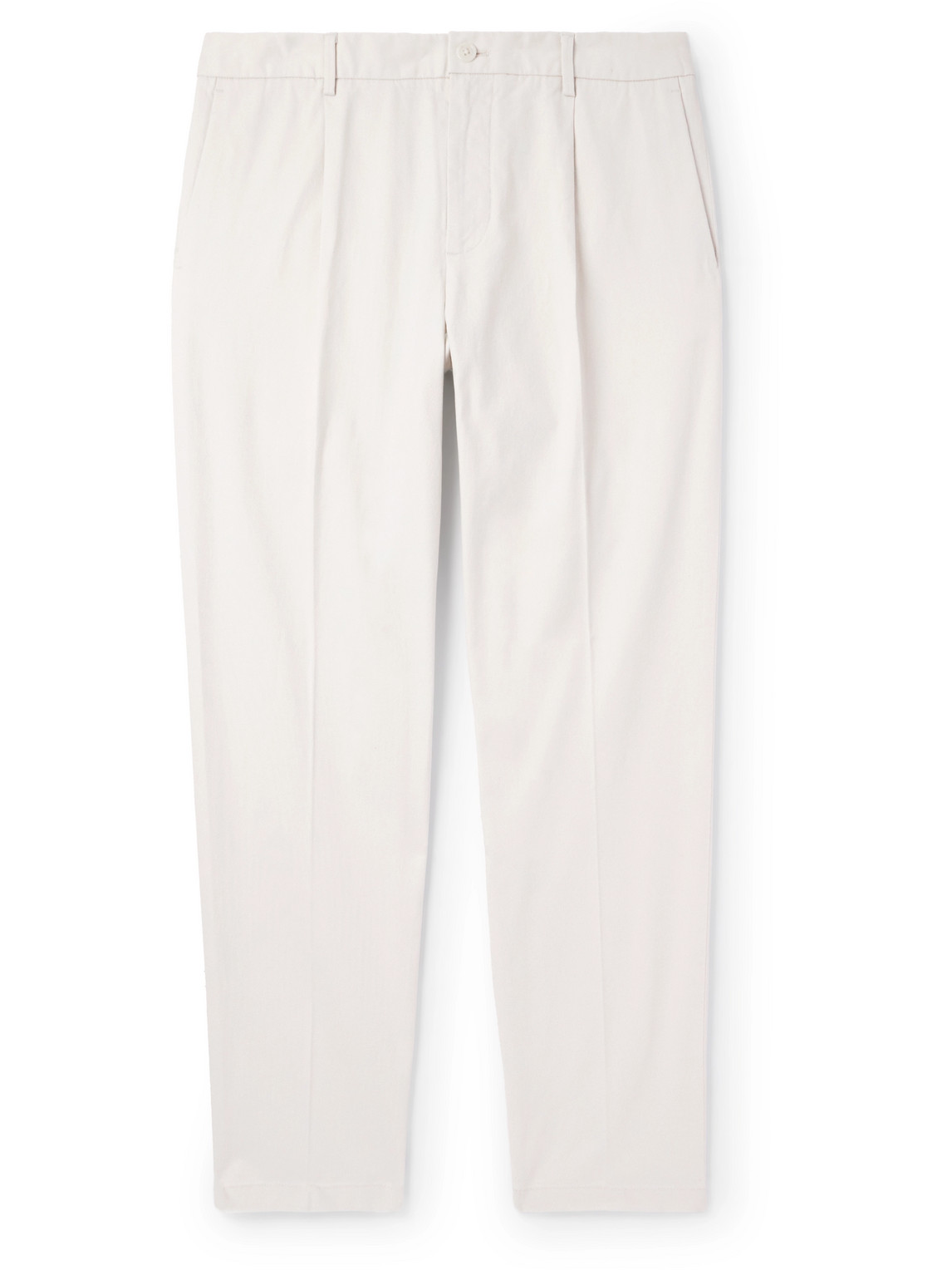 Club Monaco - Straight-Leg Pleated Cotton-Blend Trousers - Men - White - UK/US 32 von Club Monaco