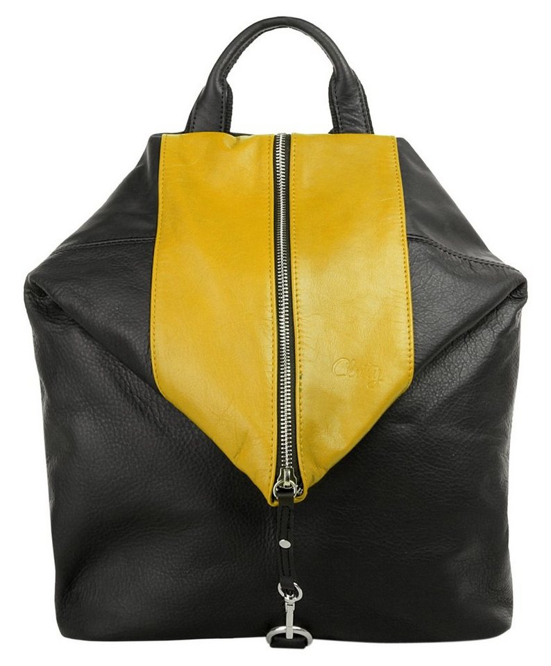 Cluty Cityrucksack, echt Leder, Made in Italy von Cluty