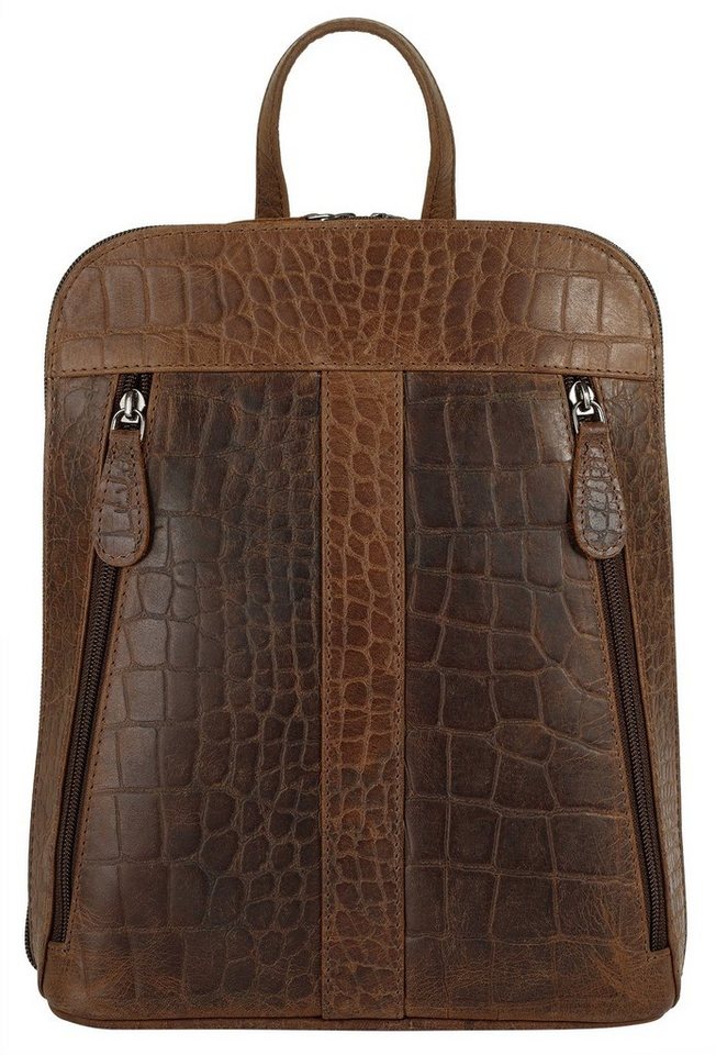 Cluty Cityrucksack, echt Leder von Cluty