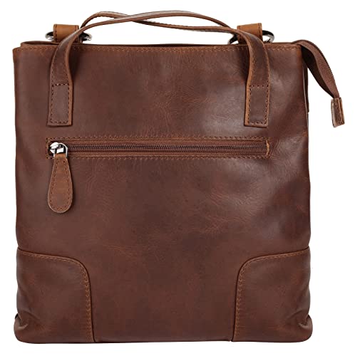 Cluty Rucksack Echt Leder cognac Damen - 021707 von Cluty