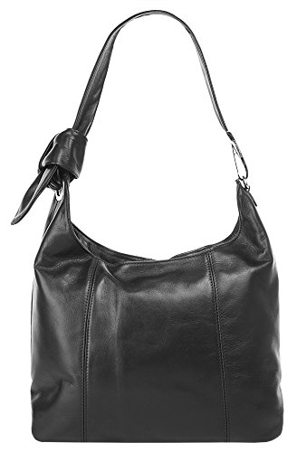 Cluty Shopper Echt Leder schwarz Damen - 019519 von Cluty