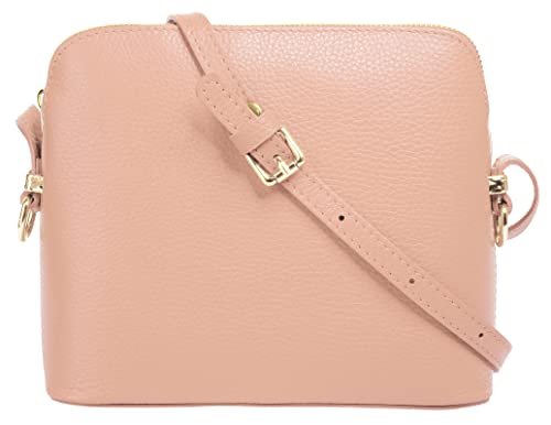 Cluty Umhängetasche rosa echt Leder Damen - 021219 von Cluty