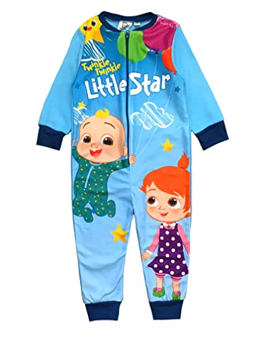 CoComelon, Einteiler für Jungen oder Mädchen, Unisex-Schlafanzug, All-in-One-Pyjama, Blau, Alter 3-4 Jahre von CoComelon