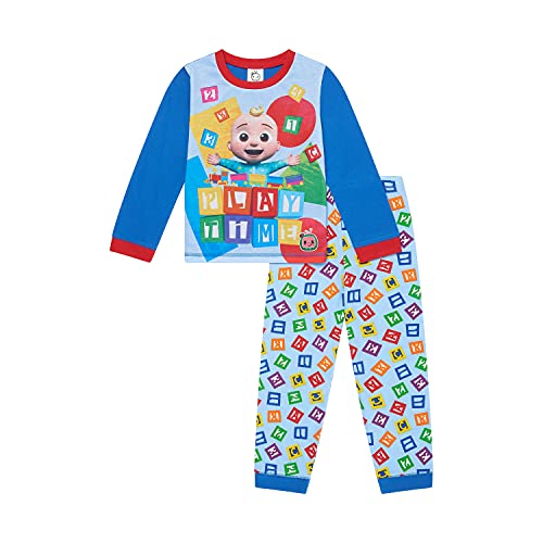 CoComelon Baby Jungen Schlafanzug Kleinkind Schlafanzug Alter 9 Monate bis 5 Jahre Offizielles Merchandise, blau, 92 von CoComelon