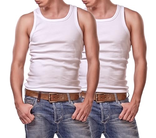 2 Stück Herren unterhemden extra lang Unterleiberl Herren ohne Arm Gr. 11/5XL 2 Stück Herren unterhemden extra lang Unterleiberl Herren ohne Arm Gr. 11/5XL von Cocain underwear