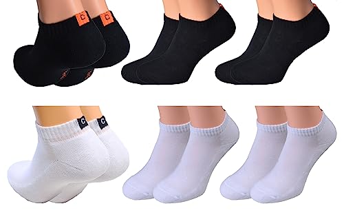 3 Paar weiße und 3 Paar schwarze Herren Damen Sportsneaker Gr. 39/42 Marke Cocain kurze sneakers sneakers-socken sneakers-söckchen füsslinge baumwollsocken tennissocken halbe socken von Cocain underwear