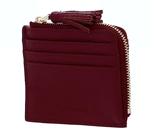 Coccinelle Tassel Credit Card Holder Garnet Red von Coccinelle