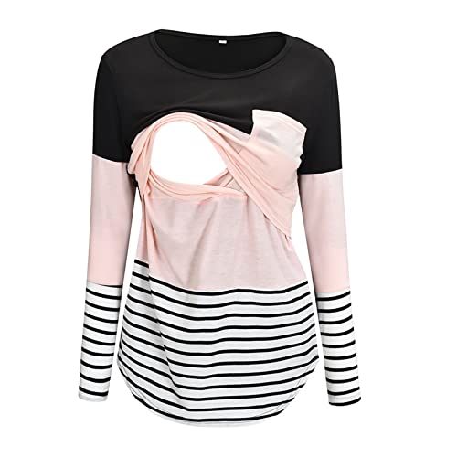 Cocila Damen Umstandsshirt Umstandsmode Stilltop Umstandsbluse Stillkleidung für Stillen Schwangerschaft Kleidung Schwangerschaftsshirt Tshirt für Schwangere Umstands Top Umstandskleidung von Cocila