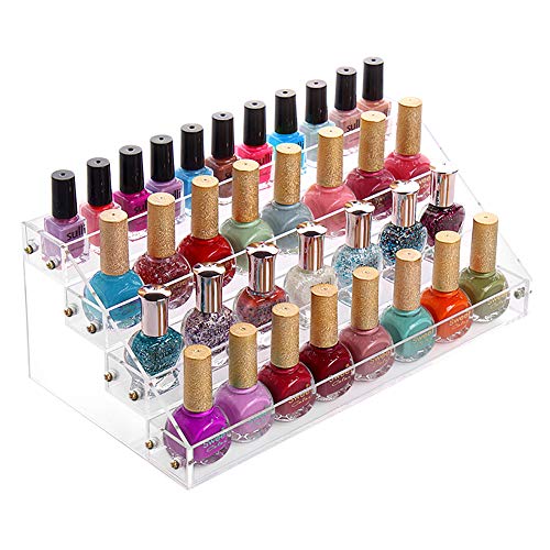 Cocoarm 4 Tier Nagellack Display Ständer Acryl Transparente Nagelllack Organizer Ständer Nagellack Regal Nagellack Organisator von Cocoarm