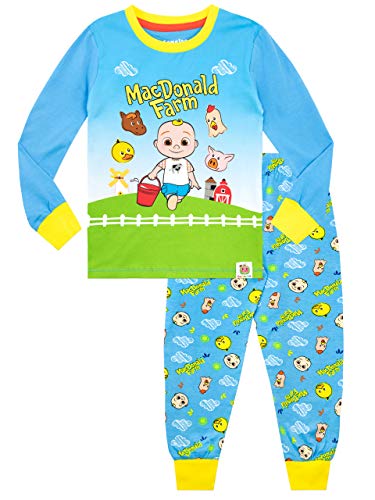 CoComelon Jungen Schlafanzug Slim Fit Blau 110 von CoComelon