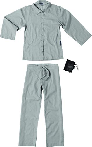 Cocoon 100% Egyptian Cotton Womens Travel Pyjama Insect Shield, M, Safari Grey von Cocoon