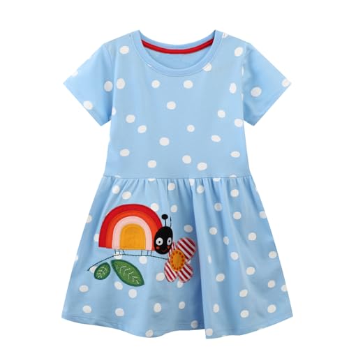 Codkkre Mädchen Kleider Ostern Geschenke Kleid Prinzessin Sommer Party Festlich Kleid 104 von Codkkre