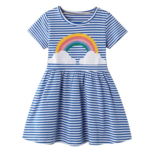 Codkkre Mädchen Kleider Ostern Geschenke Kleid Prinzessin Sommer Party Festlich Kleid 116 von Codkkre