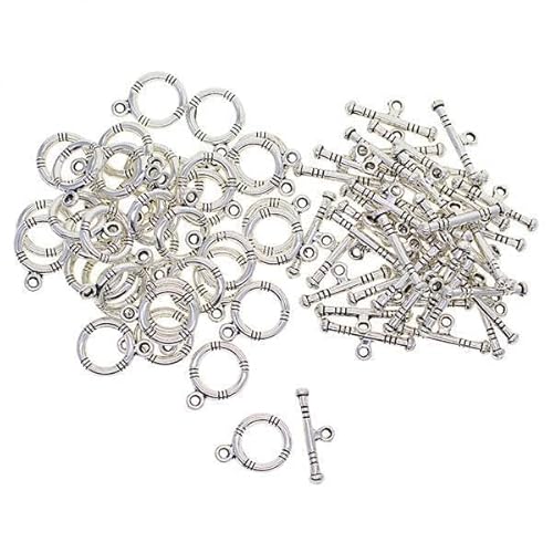 Colcolo 2x 50 Anhänger Charms Tibetan Silber OT Schmuckverschluss DIY Findings von Colcolo