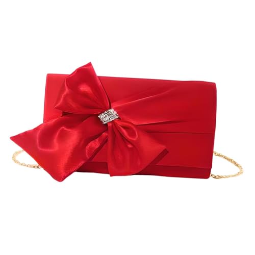 Colcolo Bogenkupplung Geldbeutel Frauen Abendtasche Leichte Handtasche für Hochzeitstanz Bankett, Rot Colcolo Bogenkupplung Geldbeutel Frauen Abendtasche Leichte Handtasche für Hochzeitstanz Bankett, Rot von Colcolo