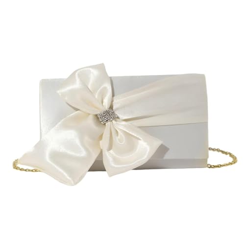 Colcolo Bogenkupplung Geldbeutel Frauen Abendtasche Leichte Handtasche für Hochzeitstanz Bankett, Weiß Colcolo Bogenkupplung Geldbeutel Frauen Abendtasche Leichte Handtasche für Hochzeitstanz Bankett, Weiß von Colcolo