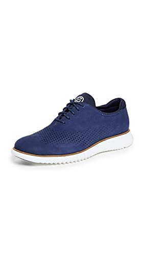 Cole Haan Herren 2.Zerogrand Laser Wingtip gefüttert Oxford, Marineblau Nubuck/Optik Weiß, 47 EU Weit von Cole Haan