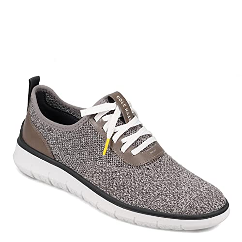 Cole Haan Herren Generation Zerogrand Stitchlite Sneaker, Glacier Gray Nadelstreifen-Strick, Cybergelb, Optisches Weiß, 40 EU von Cole Haan