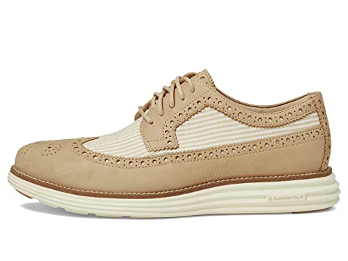 Cole Haan Herren Og Rem Longwing C37902 Sesam-Ivory, Sesam-Seersucker/Elfenbein, 10 von Cole Haan