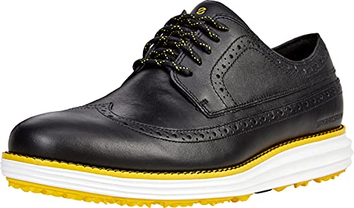 Cole Haan Herren Original Grand Golf wasserdicht Sneaker, Schwarz Weiß, 41 EU von Cole Haan