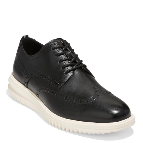 Cole Haan Herren Original Grand Shortwing Oxford, Schwarz/Elfenbein, 39.5 EU von Cole Haan