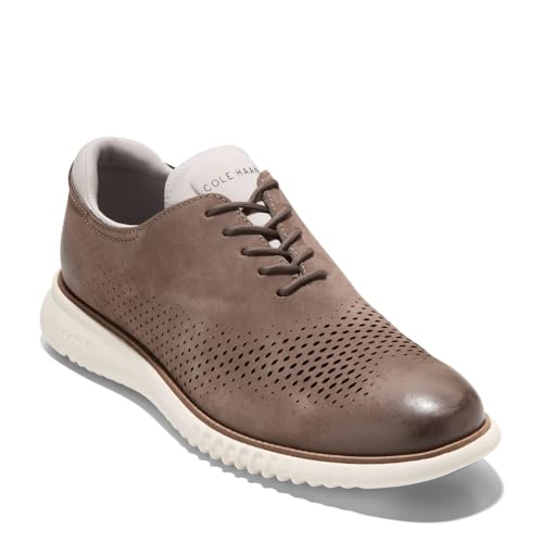 Cole Haan Zerogrand Laser Wing Oxford für Herren, Obermaterial aus Nubuk in Trüffel/Elfenbein, 43 EU von Cole Haan