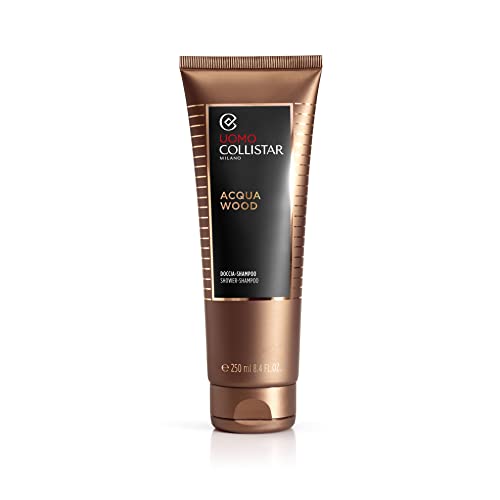 Collistar Acqua Wood Duschgel-Shampoo für Männer, reinigt Körper und Haare, pflegt und spendet Feuchtigkeit, ohne SLES, 250 ml von Collistar