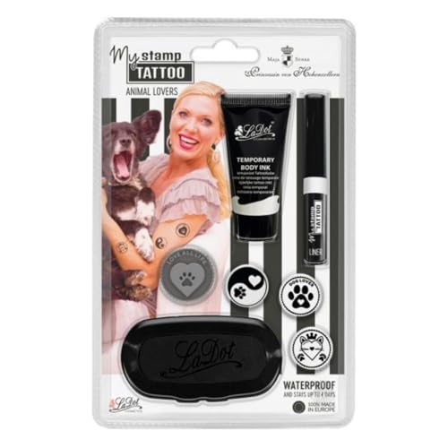 COLOP Tattoostempelset, temporäres Tattoo Stempel, 4 Motive, Thema "Animal Lovers", bis zu 4 Tage haltbar, wasserfest, Prinzessin Maja von Hohenzollern COLOP Tattoostempelset, temporäres Tattoo Stempel, 4 Motive, Thema "Animal Lovers", bis zu 4 Tage haltbar, wasserfest, Prinzessin Maja von Hohenzollern von Colop