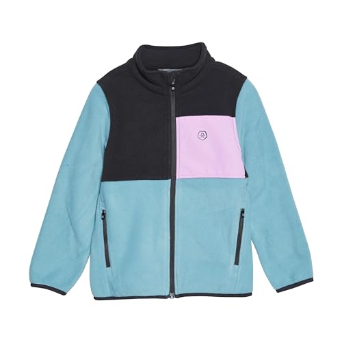 COLORKIDS COFleece Jacket Colorblock - 741192, Farbe:Stone Blue (9852), Größe:140 von Color Kids