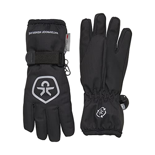 Color Kids Unisex Kinder Handsker - Vandtæt Genbrugt Cold Weather Gloves, Phantom, 10-12Y EU von Color Kids