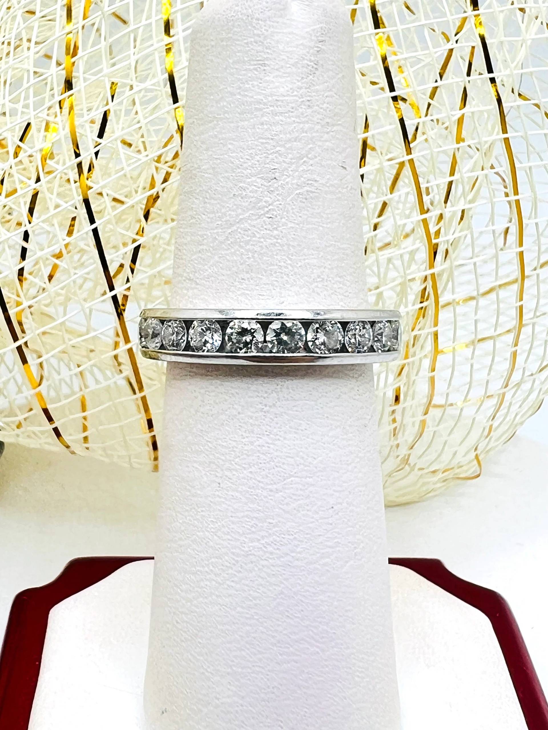 Platin-Diamant 1.95Ct Band-Verlobungsring Größe 6, 5 Ungefähr von ColorCoutureJewels