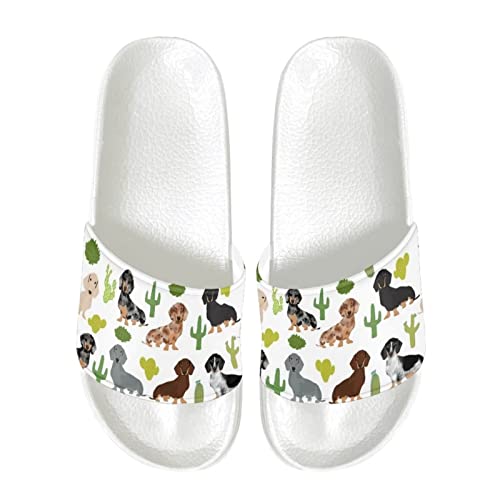 Coloranimal Französische Bulldogge Hundeschuhe Haustier Tier Sandale Frauen Männer Slip On Flache Sandalen Dusche Strand Hausschuhe EU 38 von Coloranimal