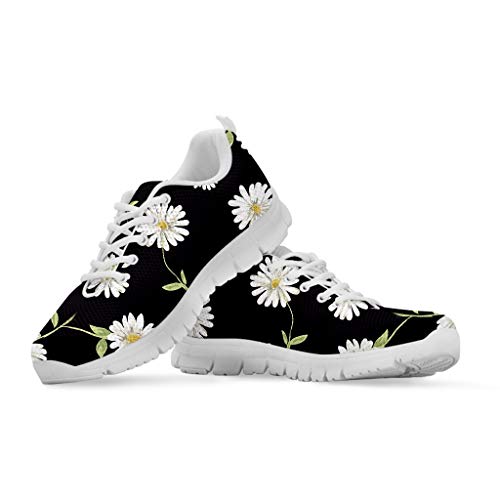 Coloranimal Unisex Damen Sneakers Blume Kleine Gänseblümchen Sport Laufschuhe für Teenager Air Mesh Flats, - Kleine Gänseblümchen - Größe: 37 EU von Coloranimal