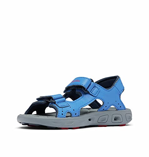 Columbia Childrens Techsun Vent Trekkingsandalen für Unisex Kinder, Blau (Stormy Blue x Mountain Red), 31 EU von Columbia