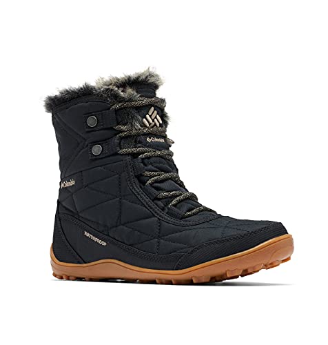 Columbia Damen Minx Shorty Iii Wide Schneestiefel, Schwarz, Khaki II, 39 EU Weit von Columbia