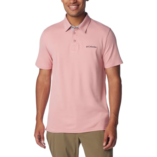 Columbia Nelson Point Polo 1772721629, Herren, Polo Shirt, Pink Agave, XXL von Columbia