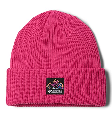 Columbia Unisex Lost Lager II Beanie, Fuchsia Fizz/Heritage Patch, Einheitsgröße von Columbia