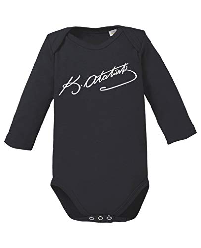 Comedy Shirts - K. Atatürk - Türkei - Baby Langarm Body - Schwarz/Weiss Gr. 68 Comedy Shirts - K. Atatürk - Türkei - Baby Langarm Body - Schwarz/Weiss Gr. 68 von Comedy Shirts