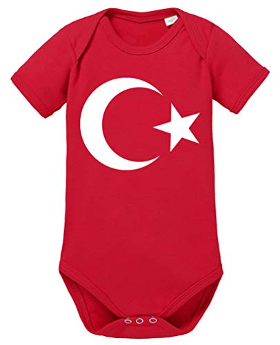 Comedy Shirts - Türkei Wappen - Baby Body - Rot/Weiss Gr. 62 Comedy Shirts - Türkei Wappen - Baby Body - Rot/Weiss Gr. 62 von Comedy Shirts
