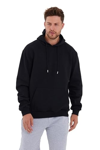 COMEOR Hoodie Herren Kapuzenpullover Sweatshirts (Schwarz S) von COMEOR