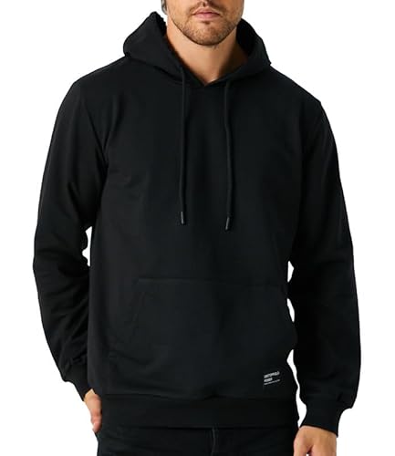 COMEOR Hoodie Herren Kapuzenpullover Sweatshirts (Schwarz XL) von COMEOR