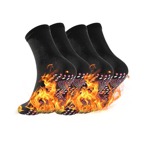 Beheizbare Socken, Beheizbare Socken Damen, 2 PaarTurmalin Socken, Magnetsocken,Heizsocken, Thermal Socks, Sohlenwärmer, Fußwärmer, Schuhheizung, Fußheizung, Winter Heizsocken für Damen Herren von Comioke