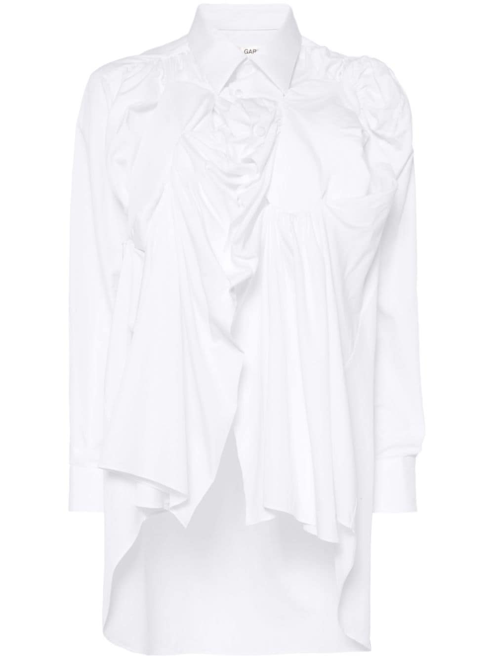 Comme Des Garçons Hemd mit Raffungen - Weiß von Comme Des Garçons
