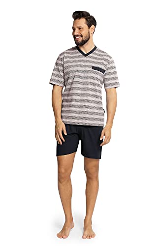 Comte Schlafanzug Herren kurz Pyjama Männer Shorty Single Jersey (60) von Comte