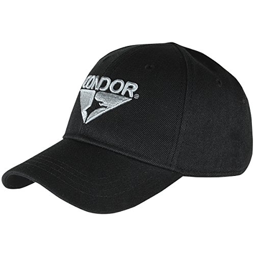 Condor Herren Signature Range Kappe mit Visier Schwarz von Condor