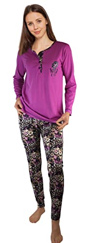 Consult-Tex Damen Langarm Pyjama Schlafanzug DW119a (as3, Numeric, Numeric_54, Numeric_56, Plus, Regular) von Consult-Tex