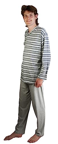 consult-Tex Herren Pyjama Schlafanzug Baumwolle Langarm HW910 52/54 von consult-Tex