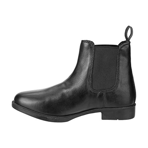 Contrace© Stiefelette »Jodhpur Leather« - Chelsea Boot - Reit-Schlupf-Schuh in Echtleder - Schaumeinlegsohle - Gummisohle - Micro Lining - Hautverträglich - Atmungsaktiv - Schwarz - 30 von Contrace